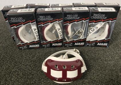 (9) Vintage Adams Pro-100 Football Chinstraps
