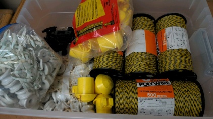 Tote of New Electric Fence Materials