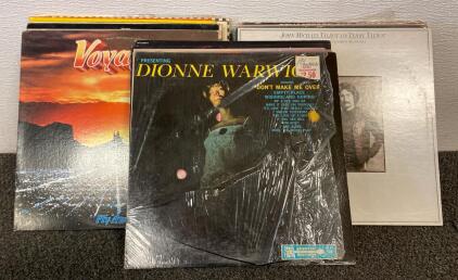 Collection Of Vintage Vinyls Including Dionne Warwick, Judy Collins, Anne Murray, Johnny Mathis, Paul Anka, Voyage And More