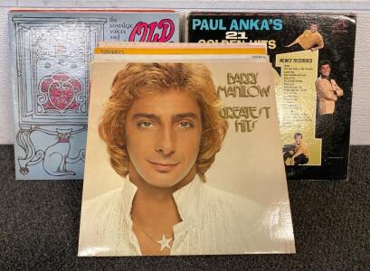 Collection Of Vintage Vinyls Including Barry Manilow, Paul Anka, Sergio Mendes & Brazil &lsquo;66, Marvin Gaye, George Benson, Judy Collins And More