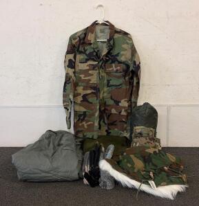 Military Cold Weather Camouflage Set, Medium-Long, Stock 8415-00-394-3616