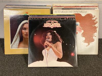 Collection Of Vintage Vinyls Including, Judy Collins, Sergio Mendez & Brazil &lsquo;66, Bette Midler, Donna Summer, Emmylou Harris And More