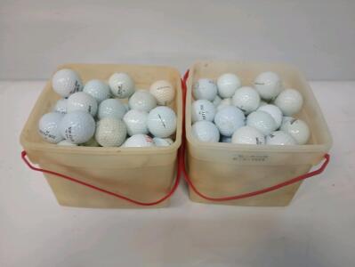 2 Gallon Containers Of Used Golf Balls