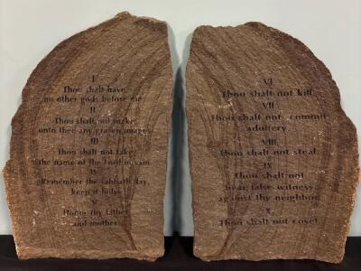 The Ten Commandments Carved Rocks