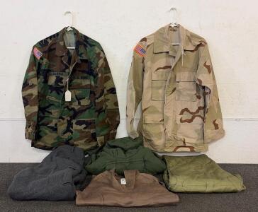 U.S. Army Military Clothing, Camouflage & Desert Jackets, Swiss Link, Size Variety