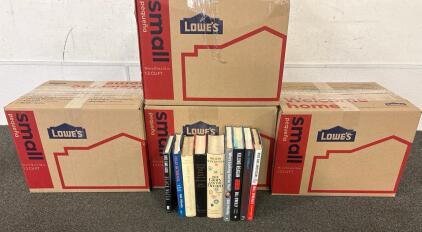 (4 Boxes) Diverse Collection of Historical and Political Books by Various Authors