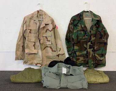 Military Clothing and Gear - Various Sizes and Patterns