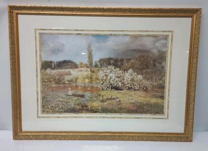 Framed Print Of The Painting June By Scottish Landscape Painter Sir David Murray 36" x 26"