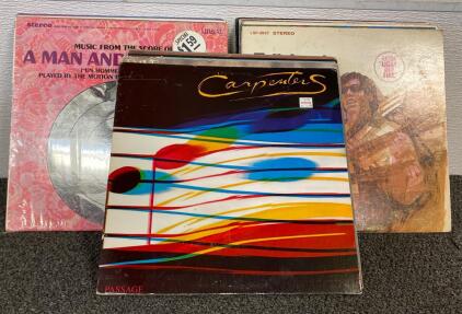 Collection Of Vintage Vinyls Including Carpenters, The Supremes, The Kingston Trio, Tears For Fears And More