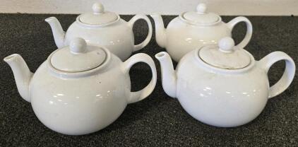 (4) Porcelain Tea Pots