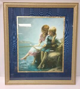 Framed Art Print Of The Painting "First Loves" By Artist Mark Arian 31 1/2" x 35 1/2"