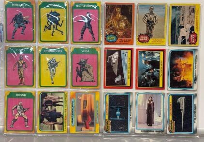 (18) Vintage 1980 Topps Star Wars: The Empire Strikes Back Trading cards