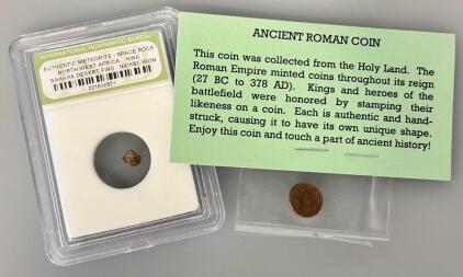 Ancient Roman Coin, 27 BC&ndash;378 AD, Holy Land Origin, Certified