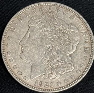 1921-D Morgan Silver Dollar Coin