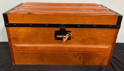 23&rdquo;L x 13&rdquo;H x 11&rdquo;W Wooden Chest