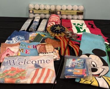 Patio And Garden Lanterns And Yard Flags Including Mickey Mouse Easter Fourth Of July And More