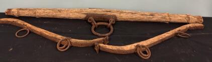 Antique Harness Wooden Ox Or Horse Yoke