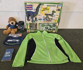 Vintage Mega Bloks DinoBloks 9709, Seahawks Merchandise, Green Jacket