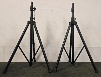 Pair of Universal Adjustable PA Speaker Tripod Stands