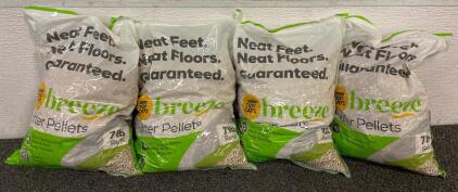 (4) Bags Of Purina Breeze Litter Pellets