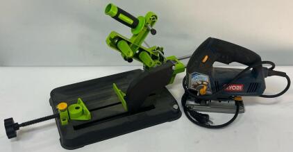 Angle Grinder Stand & Ryobi Orbital Jigsaw