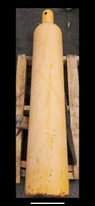 Yellow Compressed Gas Cylinder