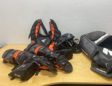 Baseball Catcher Equipment Easton / Pads and Helmet Adult Size