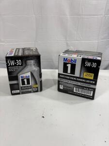 (2) Mobil 1 Advanced Full Synthetic Motor Oil 5W-30, 6x1 Quart, Part No. 124315