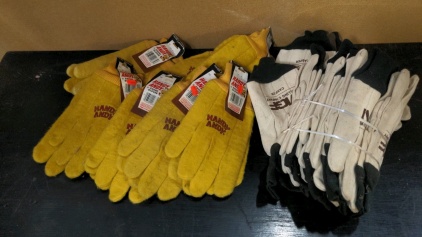 New Handy Andy Chore Gloves, New Canvas Gloves