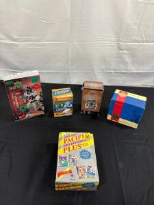 NFL Football Trading Cards Collection Box Set, Upper Deck, Panini, Pacific