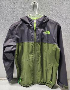 (1) The North Face Zip Gray Olive Green DryVent Windbreaker Jacket