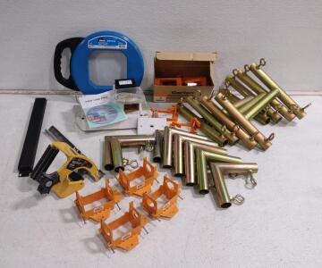 (12) Assorted Installation Bars, (4) Carlon SC100A 1-Gang Low-Voltage Bracket, (10) Carlon SC100RR 1-Gang Low-Voltage Non-Metallic Old Work Mounting Bracket, & Much More