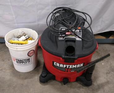 Craftsman 16 Gallon Wet/Dry Vacuum, 6.25 HP, 210 MPH Blower & More
