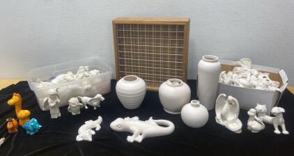 Ready To Paint Minitures - Dragons - Lizards - Vases and More