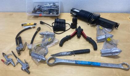 Electrical Outlet / Air Compressor Nozzles / Sinkers / Hitch Bar Wrench and More