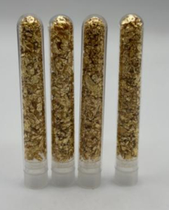 (4) Tubes Of Gold Flake/Leaf