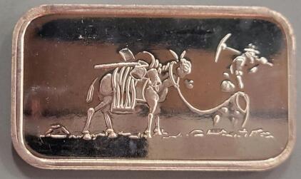 SilverTowne 1 Ounce .999 Fine Silver Bullion Bar, Prospector Design