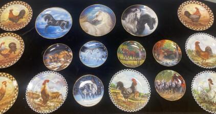 Horse and Chicken Collectable Plates (17)