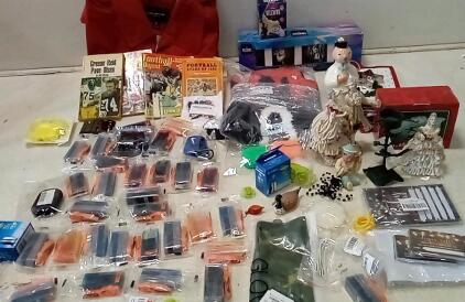 LOT Of Canon PIXMA Printer Cartridges. London Fog Long Sleeve Shirt (Medium.)1969 Football Books. Disney Villains Glasses &Pins. +More.