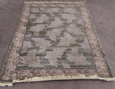 Icon Area Rug, 100% Polypropylene, Made in Egypt, Leaf Design, 5'x7'