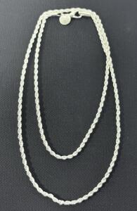 (1) 925 Silver Necklace - Unable To Verify