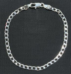 (1) .925 Silver Chain Link Bracelet