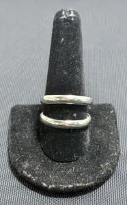 (2) Silver Rings Stamped S999- Unable To Verify
