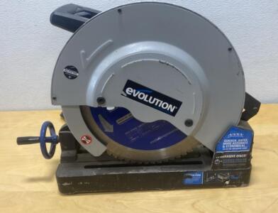 Evolution Metal Cutting Chop Saw EVO-SAW - Powers On