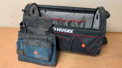 Husky Tool Tote, Tool Belt Pouch