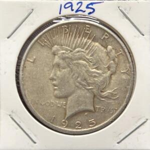 1925 Peace Dollar, United States Mint, Silver-Copper Blend