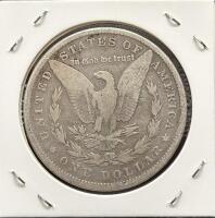 1880 Morgan Silver Dollar Coin, Philadelphia Mint, 90% Silver - 2