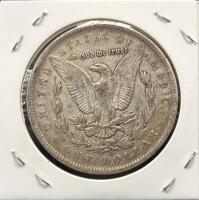 1891 Morgan Dollar Coin, United States Mint, 90% Silver, Lady Liberty Design - 2