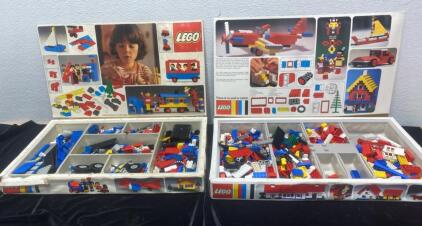 (2) Vintage Lego Boxes and Legos
