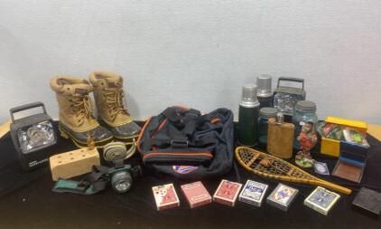 Thermo Lite Insulated Boots - Steel Shank Size 11 / Mets Bag / Leather Wrapped Flask and so Much More